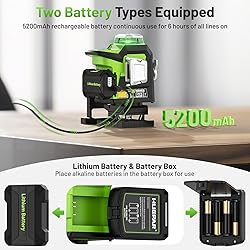 Huepar Laser Level 360 Self Leveling, 1/13 High