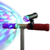 Board Blazers Disco Scooter Lights Tricolor LED Kids Bike Light | Battery Powered, Wraps Around Handlebars and Wheels, Weatherproof, Multicolor, Fits Bike, Scooters, Festival Accessory