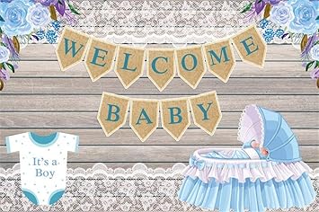 Amazon Com Leyiyi 5x3ft Cartoon Baby Shower Backdrop Kids 1st