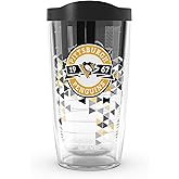 Tervis Classic Tritan 16oz Classic Tumbler with Travel Lid | NHL® Pittsburgh Penguins® - Shatter | Made in America, BPA/PFAS Free, Keeps Drinks Hot or Cold