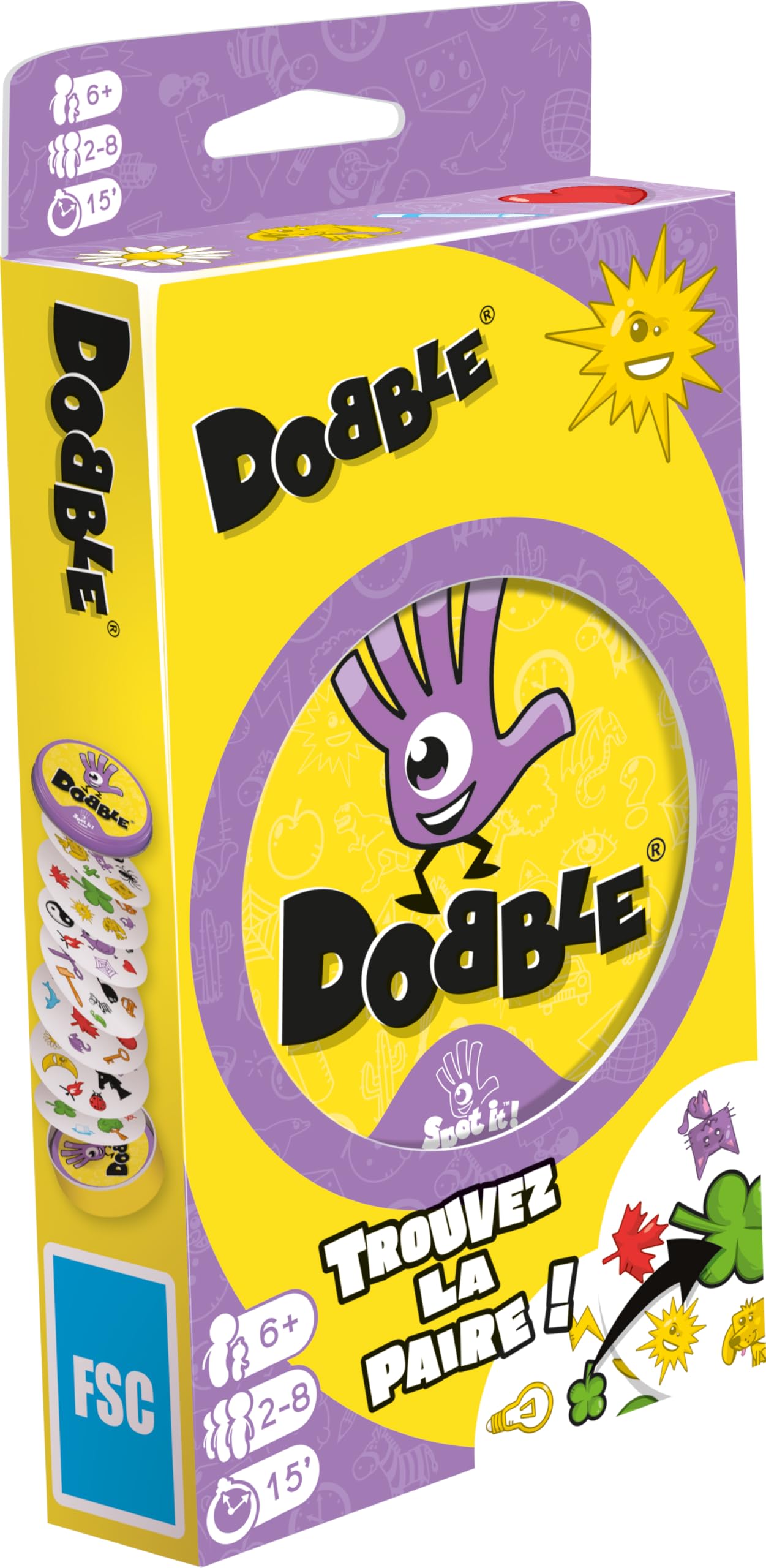 Dobble Classic (Edition 2021) - Asmodee - Jeu de société - Jeu de cartes - Jeu d'observation