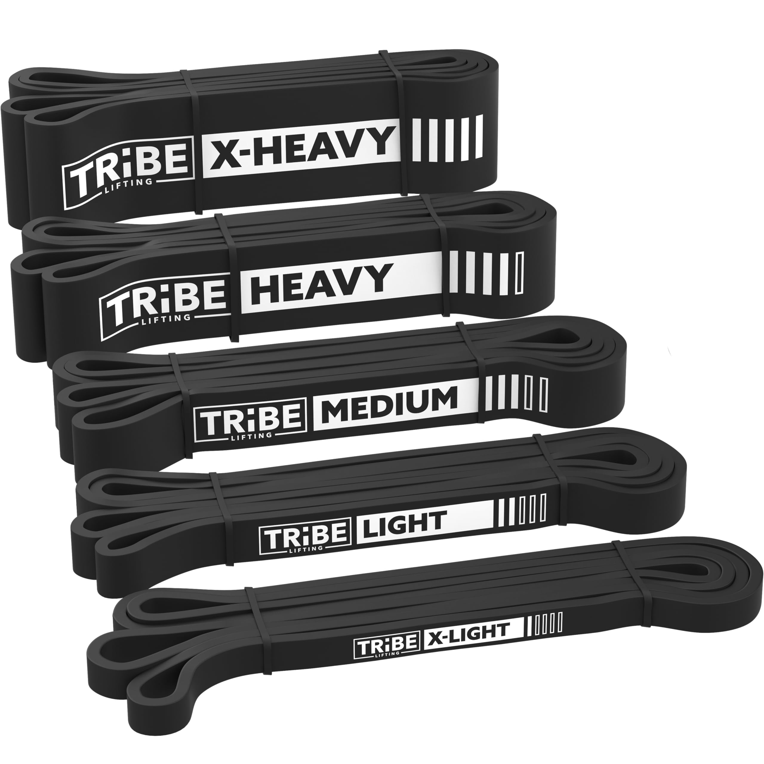 Photo 1 of Long Resistance Bands for Working Out Men and Women - Set of 5 Pull-Up Bands, Pull Up Assistance Bands - Workout Bands Resistance for Men - Stretch Bands for Exercise Bands Resistance Bands Set