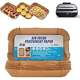 Air Fryer Liners For Ninja Foodi XL Smart FG551 6-in-1 Indoor Grill,100PCS Rectangular Air Fryer Disposable Paper Liner, Ninja Foodi XL Smart Accessories