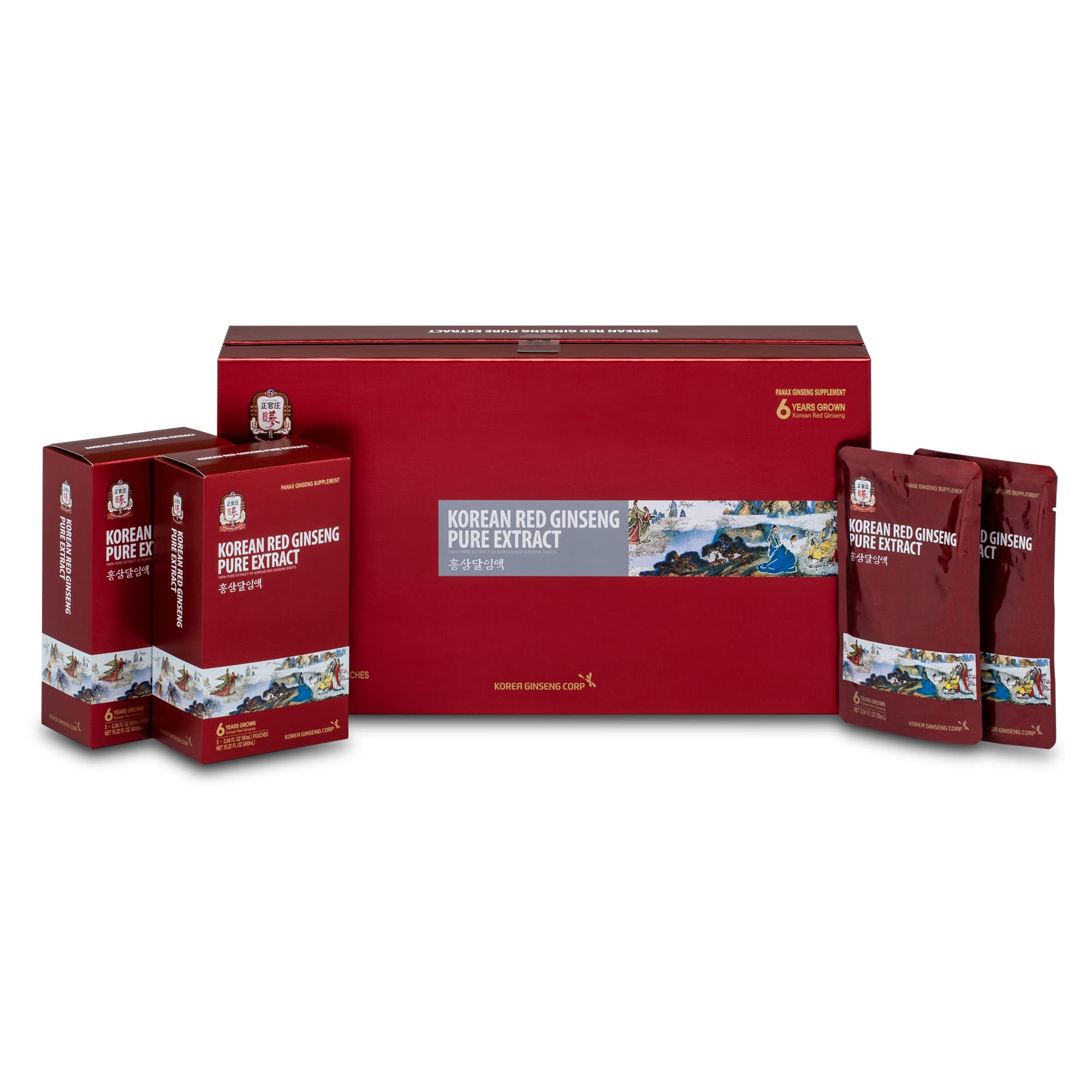 CheongKwanJang Korean Red Ginseng Pure Extract Cut | Red Ginseng, Korean Ginseng, Ginseng Extract | Immune System Support Supplement Booster for Man & Woman | 30 Count