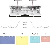 Rapesco 1321 Adjustable 6-Hole Punch White 10 Sheet Capacity view 4