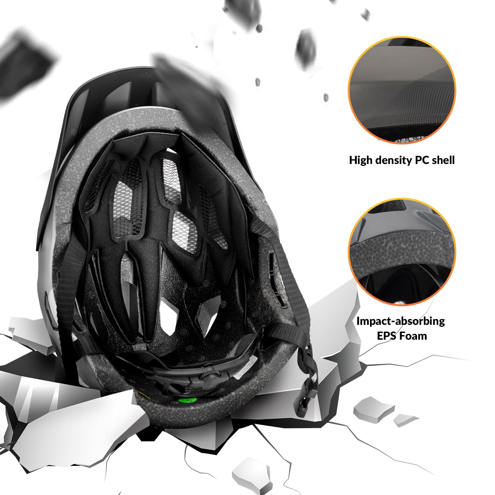 ROCKBROS Kids Bike Helmet Adjustable Detachable Full Face Bike Helmet for Children Bicycle, Skateboard, Scooter, Protective Gear