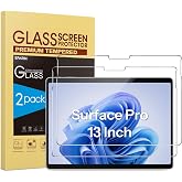 SPARIN Screen Protector for Surface Pro 11/10/9/8/X/12th Edition, 13 Inch | 2 Pack, Tempered Glass, Support Surface Pen, Case Friendly, Microsoft Surface