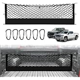 ZAZCQIL Truck Bed Cargo Net for GMC Sierra/Chevy Silverado 2013-2026 | 1500 2500 3500HD Truck Bed Netting Envelope Style Heavy-Duty Pickup Tailgate Organizer Grocery Storage Net