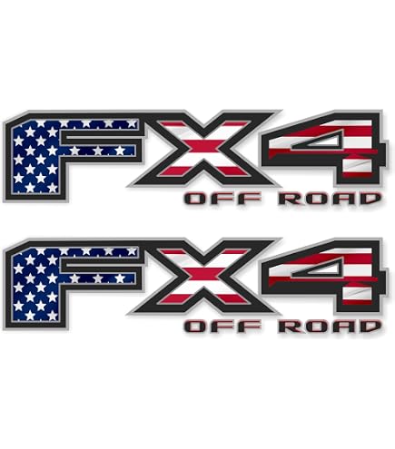 Matte Black US Flag Truck Bed Decal – 4x4 Off Road, Fits Ford F-150 & Super Duty