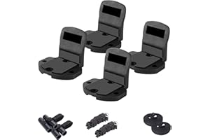 DRSPORTSUSA DRSPORTS Heavy Duty Universal Kayak Rack and Canoe Carrier Rooftop Mount on SUV, Car and Truck Crossbar with Bow and Stern Lines Suitable for Canoe, SUP, Kayaks, Surfboard with 2 pcs Tie Down Straps