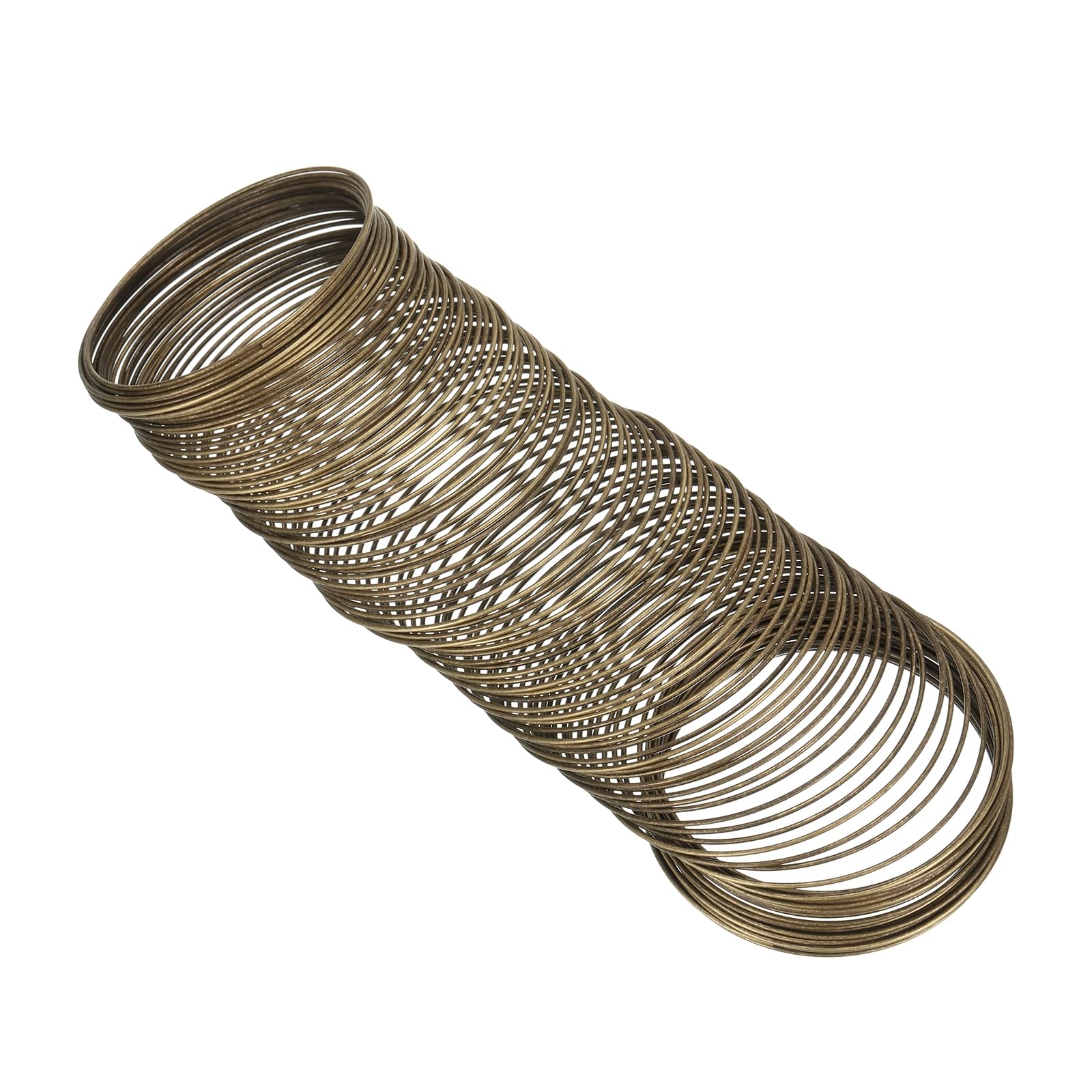 PATIKIL 100 Loops Memory Wire, 1pcs 1mm 18 Gauge Jewelry Wire Craft Wire Memory Steel Wire for Jewelry Making Bracelets Beading DIY Crafts, Cyan