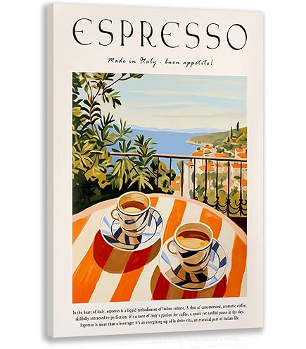 DECAF ZOMBIES & ESPRESSO HIGHWAY, famous coffee shop posters combo Fine