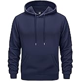 EKLENTSON Men's Hoodies Winter Warm Sweatshirts Fleece Sherpa Lined Hoodies Casual Workout Pullover with Kangaroo Pocket