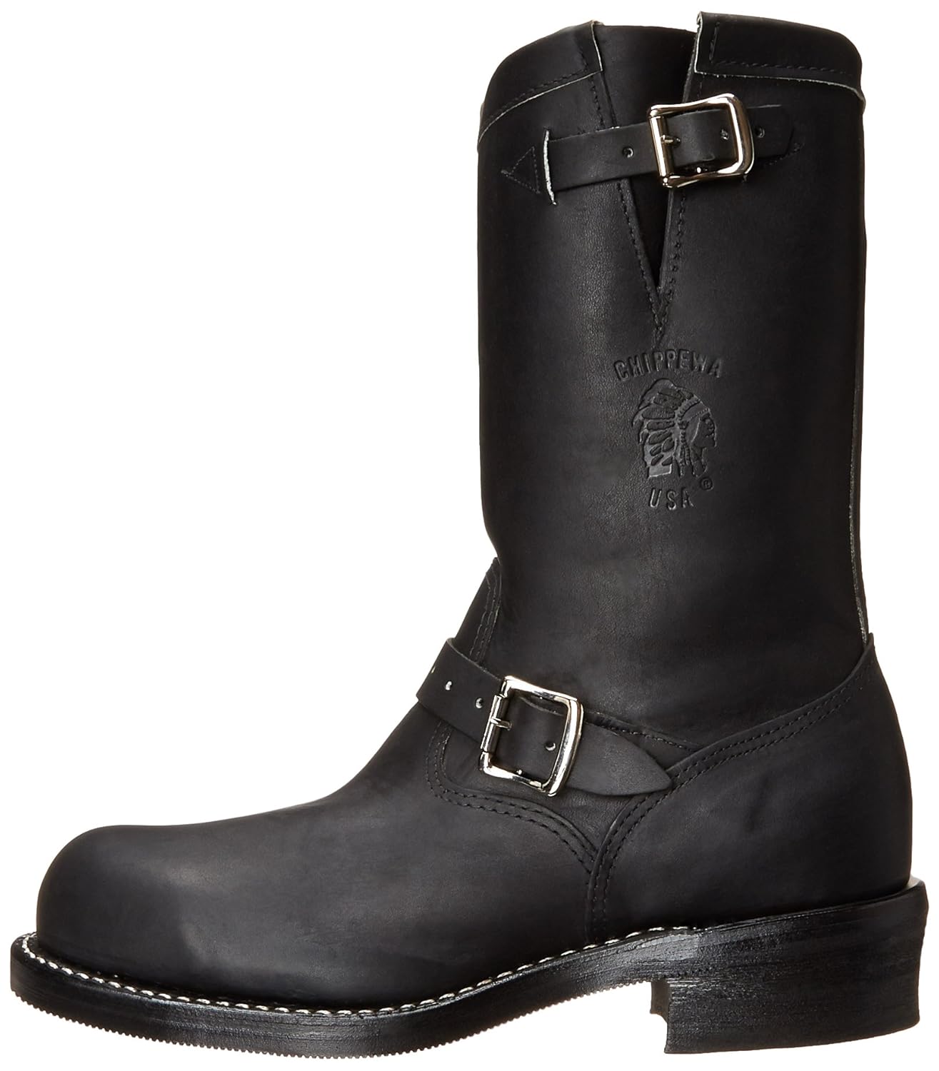 chippewa steel toe engineer boots