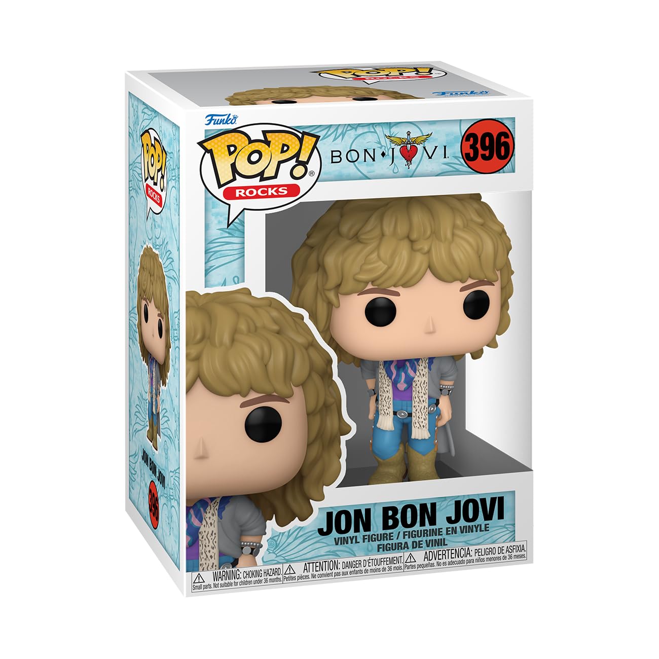 Funko Pop! Rocks: Jon Bon Jovi Jovi - (1980's) - Collectable Vinyl Figure - Gift Idea - Official Merchandise - Toys for Kids & Adults - Music Fans - Model Figure for Collectors and Display