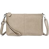 befen Genuine Leather Wristlet Clutch Wallet Purses Small Crossbody Bags for Women with RFID Blocking Card Slots