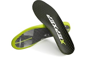 XEPXEP 2025 Sport Carbon Fiber Performance Insoles –Customized Inserts, Non-Cleated Shoes–Basketball, Volleyball, Racquet Sports, Running & More–Run Faster, Jump Higher, Recover Quicker, Protect from Injury