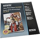 Epson Value Photo Paper Glossy, Letter, 50 Sheets (S400031)