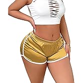 Booty Shorts for Women Sexy Micro Lounge Biker Running Athletic Shorts Workout Hot Pants Rave Bottoms