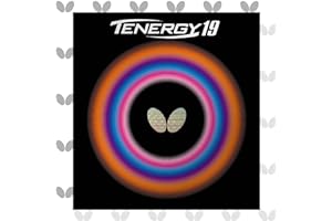 Butterfly Tenergy 19 Table Tennis Rubber - Professional Table Tennis Rubber - Available in 1.7 mm, 1.9 mm, or 2.1 mm Sponge - Red or Black - 1 Table Tennis Rubber Sheet