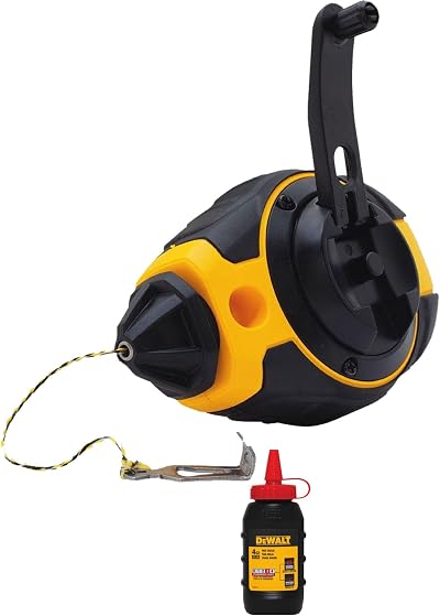 DEWALT 3:1 Chalk Line Reel Kit Red Chalk Measuring Tool
