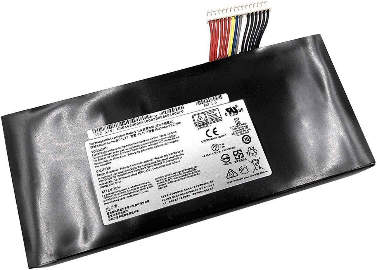 ASKC BTY-L77 Laptop Battery for MSI GT72 2QD GT72S 6QF GT80 2QE Series MS-1781 MS-1783 2PE-022CN 2QD-1019XCN 2QD-292XCN 11.1V 83.25Wh - Image 3