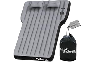 Uncle elk Tesla Model Y Mattress, Inflatable SUV Mattress for Portable Camping Mattress, Foldable Air Mattress with Air Pump and Storage Bag for Tesla Model Y and SUV Travel, Grey