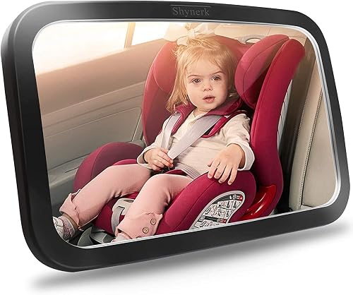 Shynerk espejo de coche para bebé, asiento trasero, vista amplia, a — Monitoreo