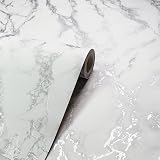 Arthouse Carrara Marble Effect Silver Wallpaper 10.05m x 0.53m Roll view 5