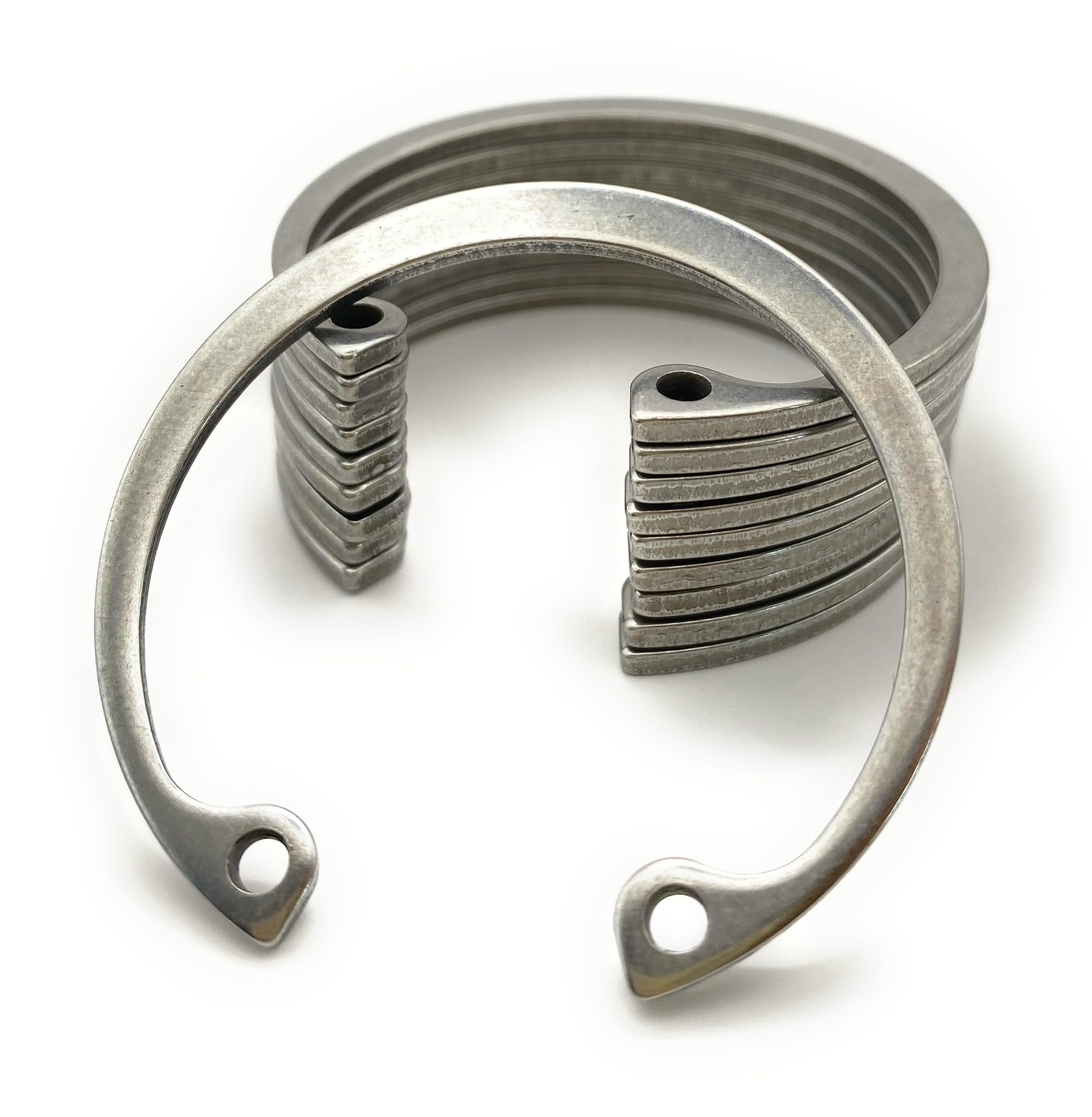 Pack of 10 Stainless Steel Internal Circlips 40 mm for bore Ø 40 mm | DIN 472 Stainless Steel | Retaining Ring | C-Clips - ProRaje