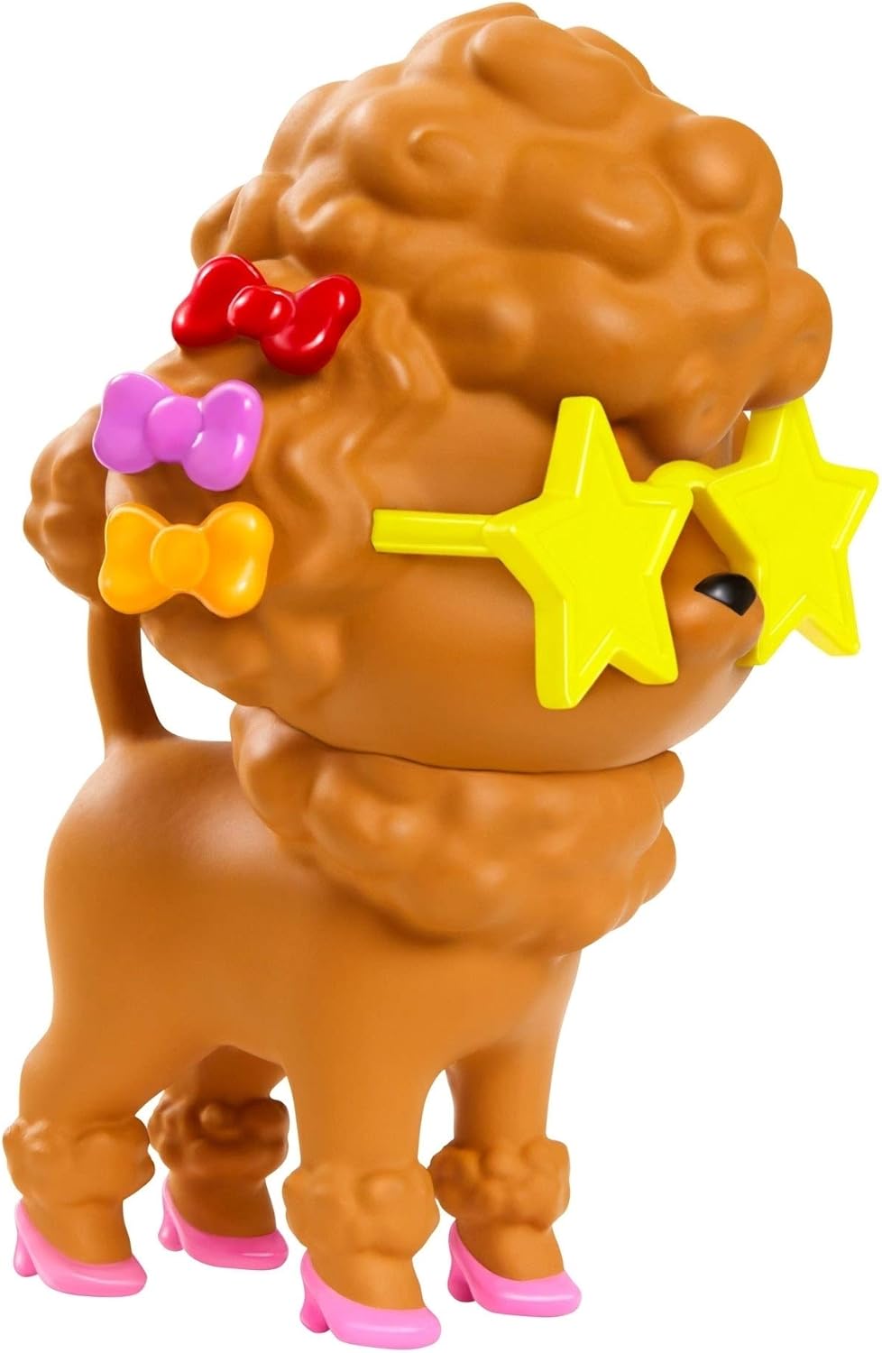 Barbie Doll and Accessories, Barbie Extra Fashion Doll with Afro-Puffs and Shaggy Rainbow Coat, Pet Poodle, GVR04 - Image 3