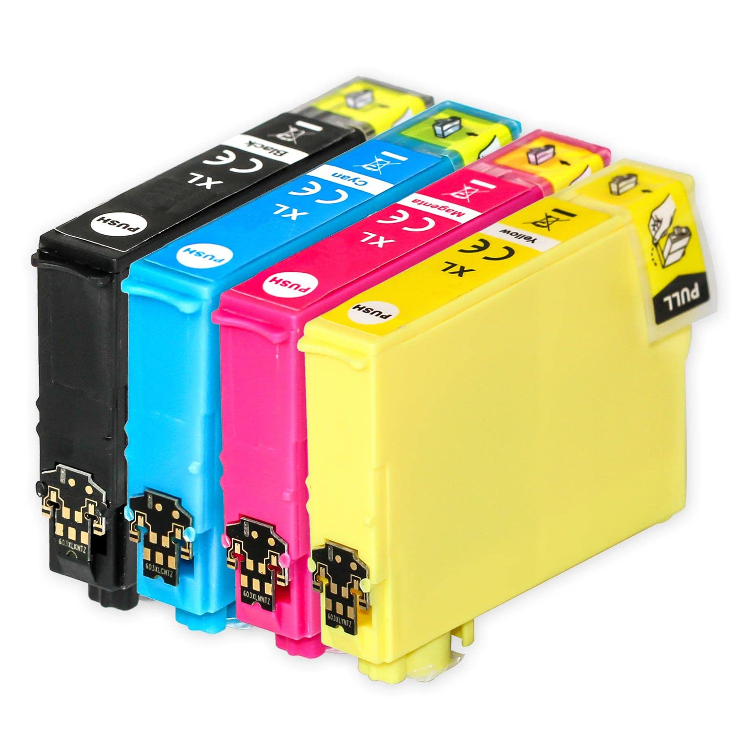 1 Go Inks Set of 4 Ink Cartridges to replace Epson T1636 (16XL Series) Compatible/non-OEM for Epson Workforce Printers (4 Inks), Black, Cyan, Magenta, Yellow, High Capacity