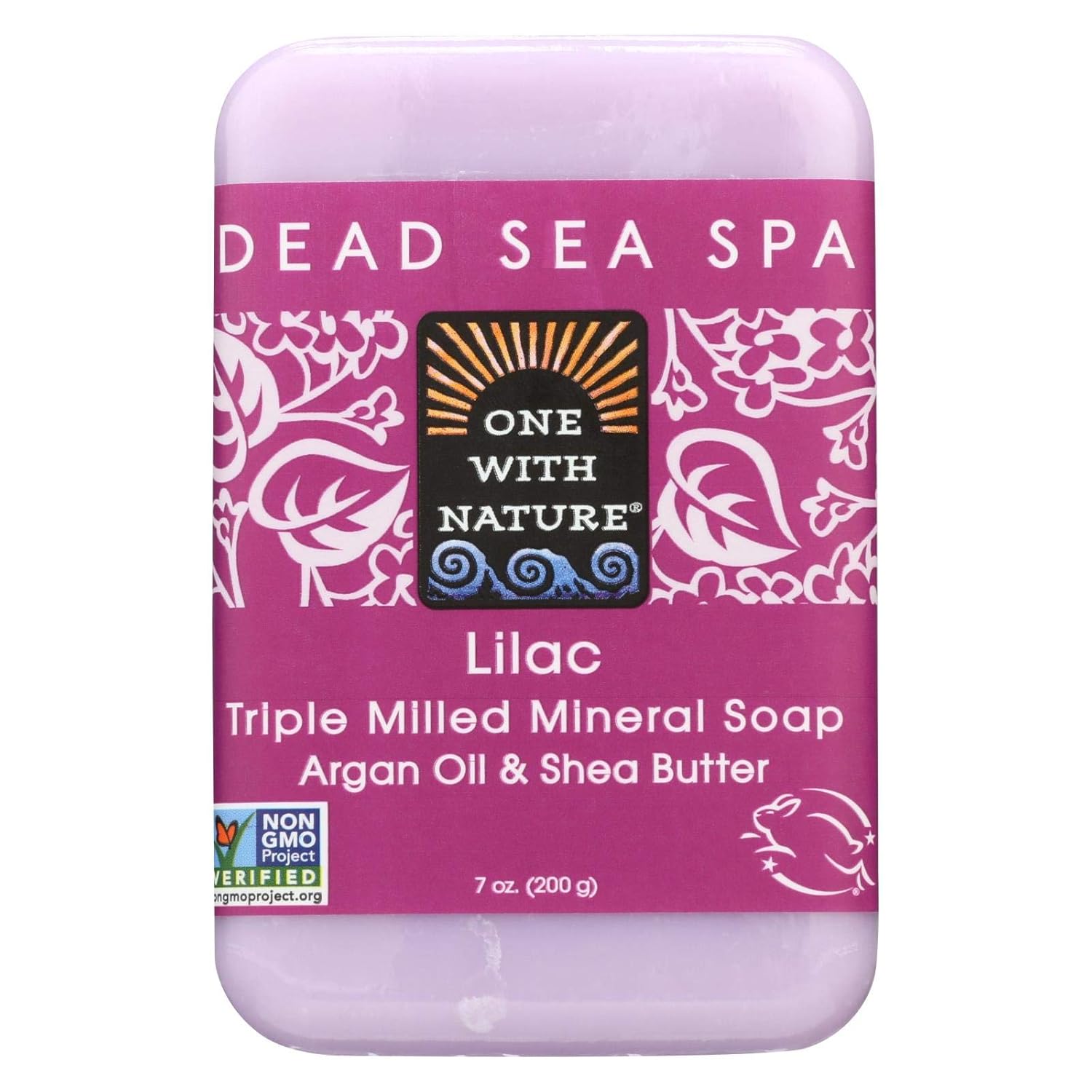 One With Nature Soap Bar Lilac