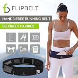 FlipBelt Zipper Running Belt for Phone and Essentials Black M view 2