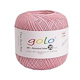 golo Crochet Thread Size 20 Light Pink yanr for