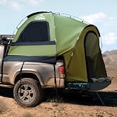 WildFinder Truck Bed Tent, Pickup Truck Tents for Camping 6.4-6.7 FT Bed | Waterproof PU3000mm Tent for Truck Bed, Heavy Duty Oxford Fabric Sleeping Truck Tent for Car Camping, Overlanding, Green