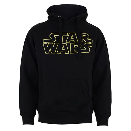 Star Wars Men's Basic Logo Hoodie, Black, L UK