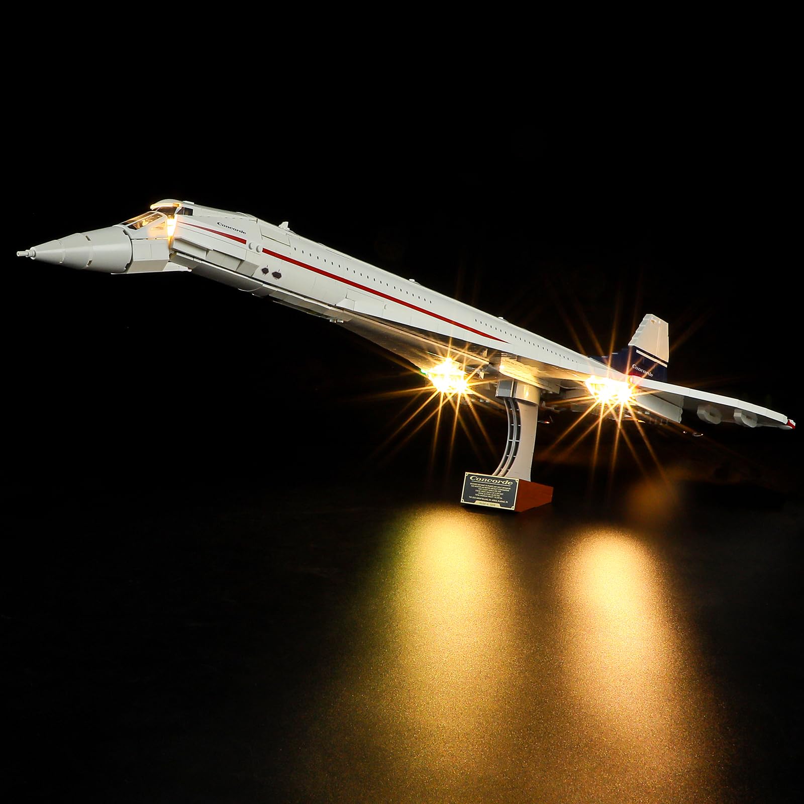 YEABRICKS LED Light for Lego-10318 Icons Concorde Building Blocks Model (Lego Set NOT Included)