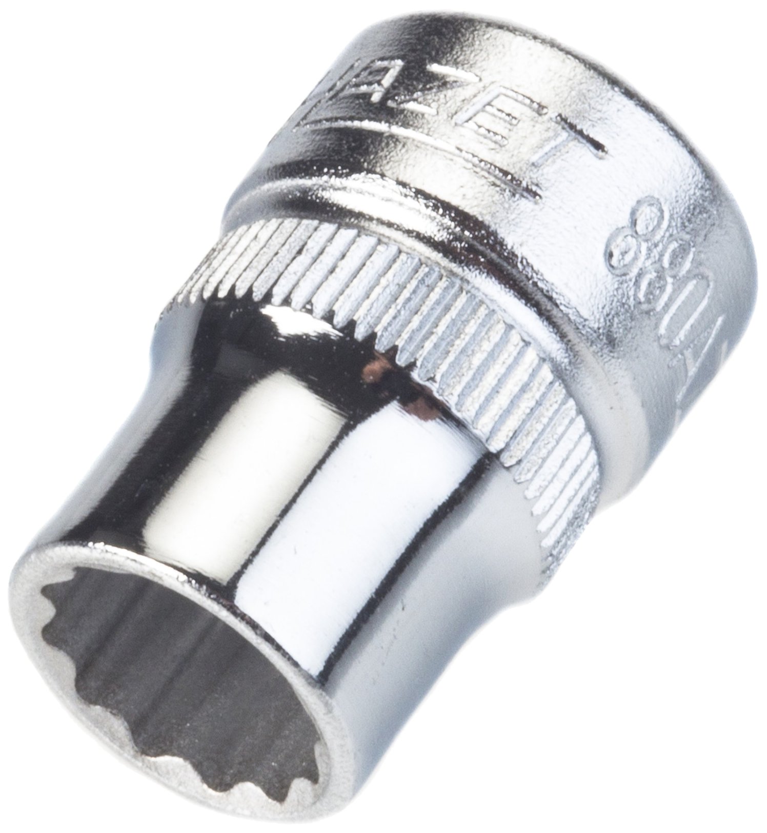 HAZET 880AZ-3/8 25 mm 12-Point Traction Profile Socket - Chrome-Plated/Polished