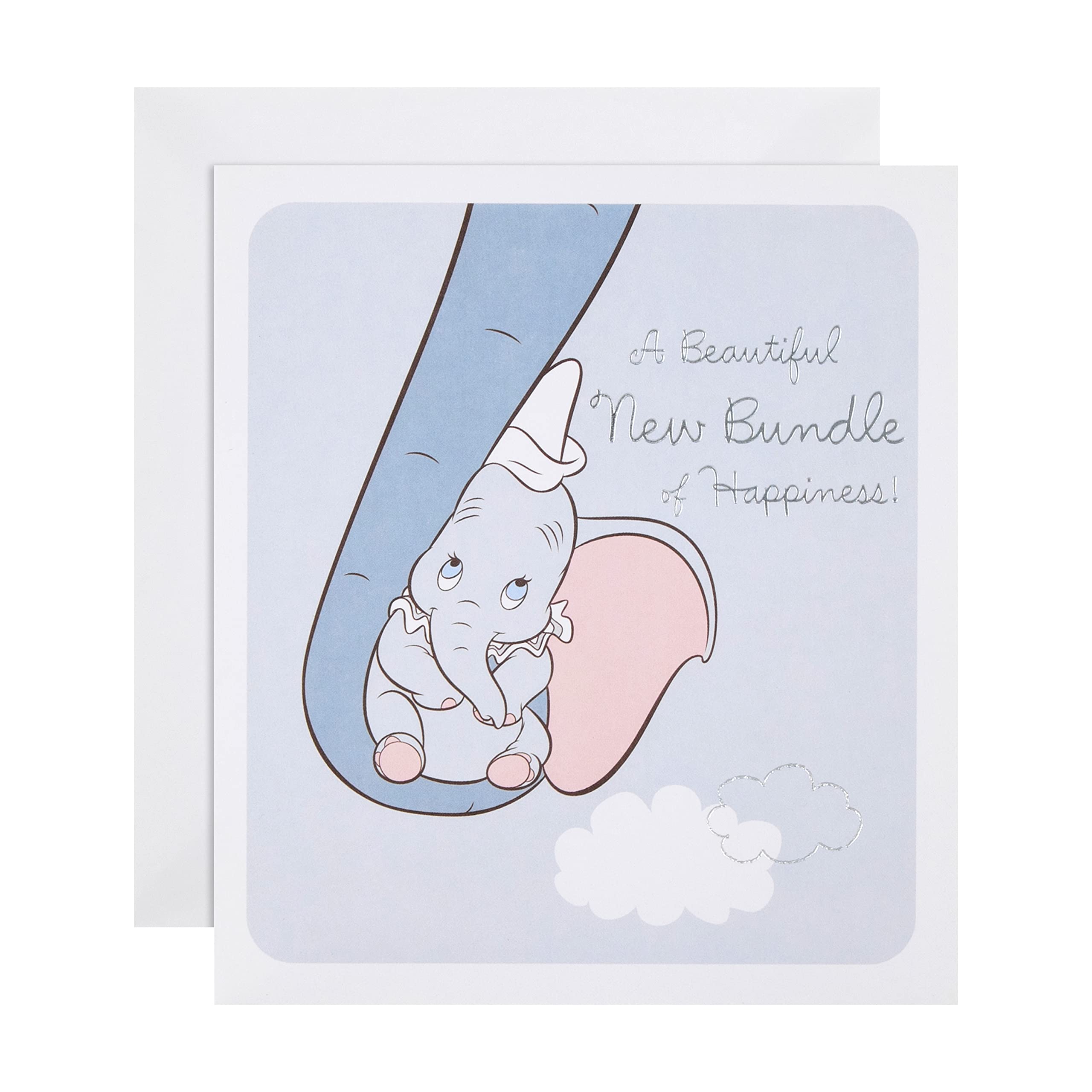 Hallmark New Baby Card - Cute Disney Dumbo Design