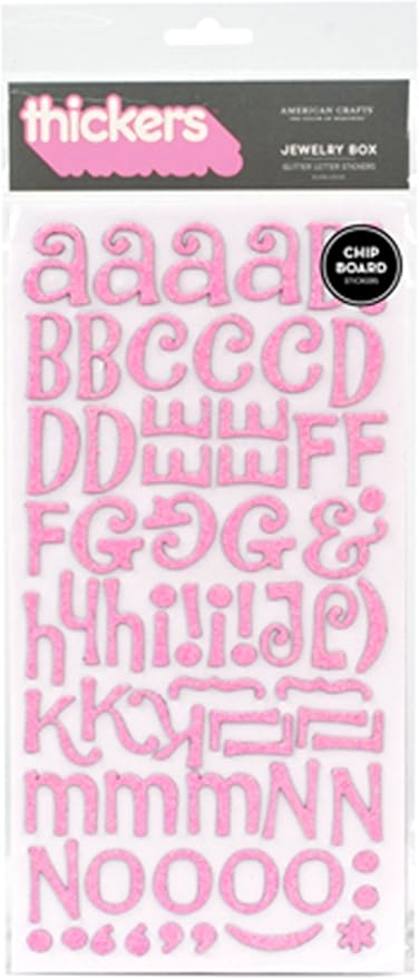 Adesivos Thickers Chipboard Alfabeto Glitter Rosa Claro Ref 574 Wer053 We R Memory Amazon Com Br Adesivos Thickers Chipboard Alfabeto Glitter Rosa Claro Ref 574 Wer053 We R Memory Amazon Com Br