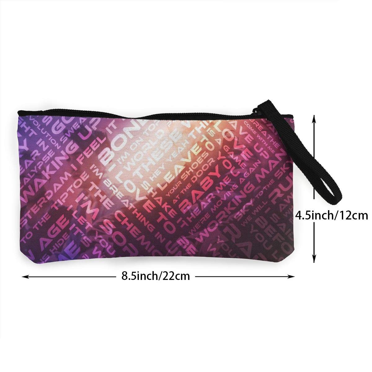 Im/_agine Dra/_gons Canvas Coin Purse Pouch Zipper Wristlet Wallet,Cellphone,Make Up Bag,Handle Key Holder