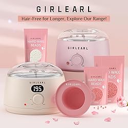 Waxing Kit for Women and Men, GIRLEARLE Wax Warmer