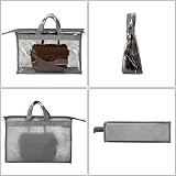 Peohud 12 Pack Dust Bags for Handbags 4 Sizes Clear Zippered Storage Organizer view 4