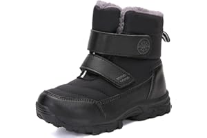 UBFEN Kids Snow Boots Boys Girls Winter Warm Waterproof Outdoor Slip Resistant Cold Weather Unisex Shoes (Toddler/Little Kid/Big Kid)