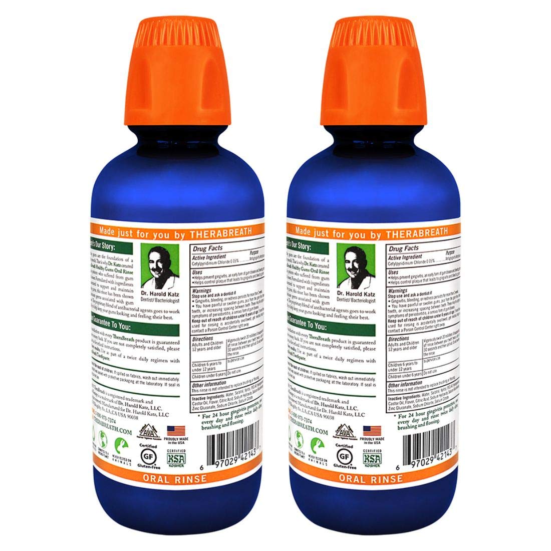 TheraBreath 24 Hour Healthy Gums Periodontist Formulated Oral Rinse, 16 Ounce (Pack of 2): Health & Personal Care