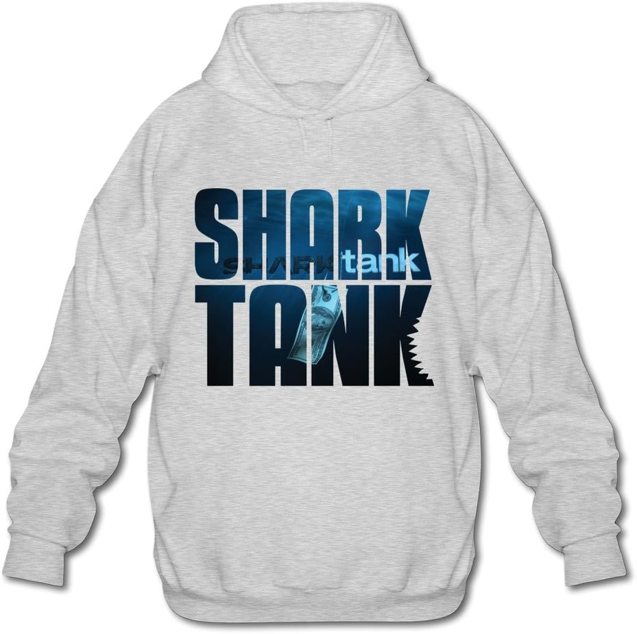 SHJQ Men's Hoodies ABC Reality Show Shark Tank Logo Ash Size XXL