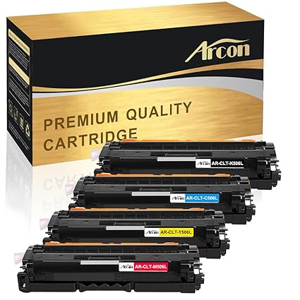 Arcon Kompatibel für Samsung CLT-506L CLT-K506L CLT-C506L CLT-Y506L CLT-M506L ELS für Samsung CLX-6260 6260ND 6260FW 6260FR 6