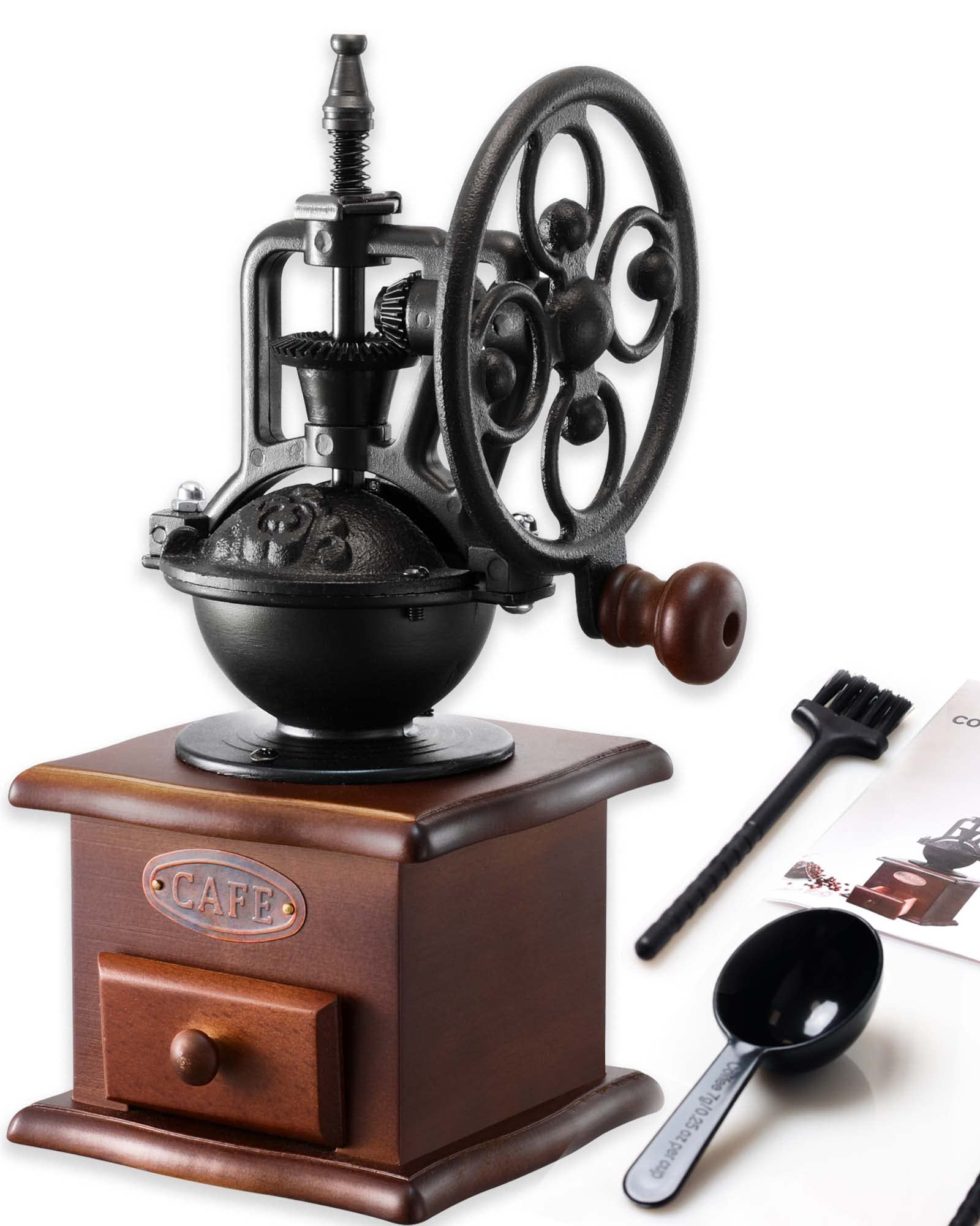 Mua Manual Coffee Grinde, Vintage Style Wooden Hand Coffee Grinder ...