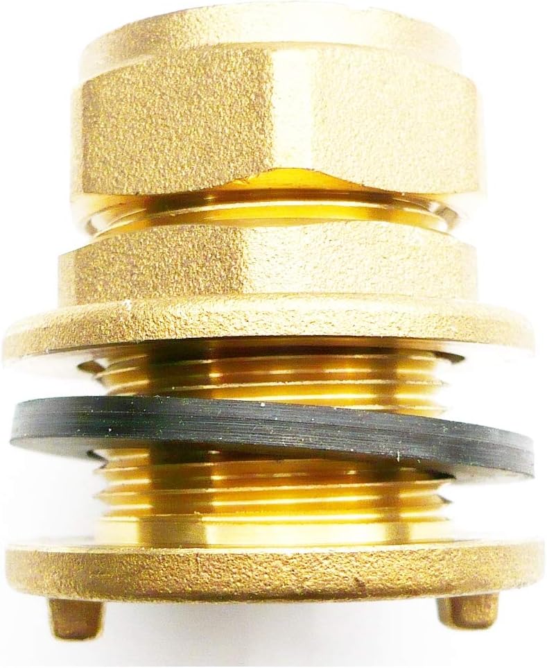 Brass 22 mm Compression Tank Connector